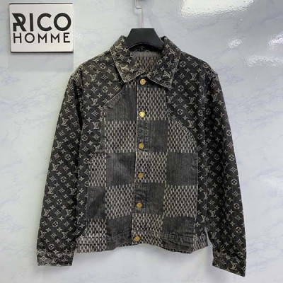 루이B통 X 니고 다미에 웨이브 모노그램 데님 자켓 (1:1 HIGH PREMIUM)