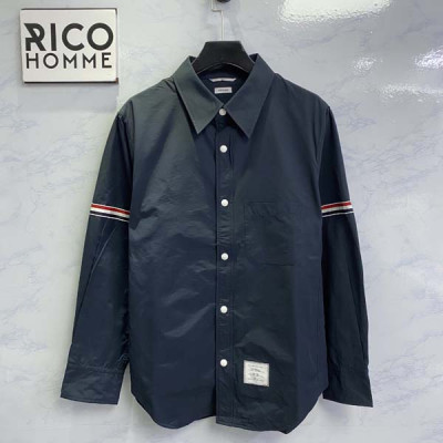 톰*라운 솔리드 그로그랭 밴드 셔츠 재킷 (PREMIUM)