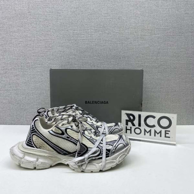 발렌시A가 3XL 스니커즈 화이트 블랙