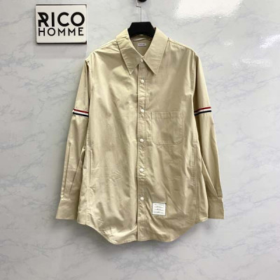 톰*라운 솔리드 그로그랭 밴드 셔츠 재킷 (PREMIUM)