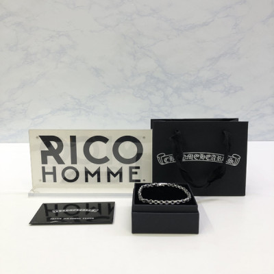 크롬HA츠 이서진 페이퍼체인 팔찌 (순은 s925)