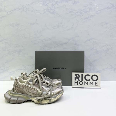 발렌시A가 3XL 트레이너 스니커즈 (화이트)