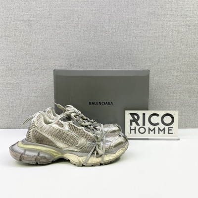 발렌시A가 3XL 트레이너 스니커즈 (화이트)