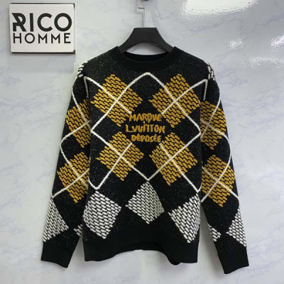 루이B통 다미에 아가일 울 블렌드 풀오버 니트 스웨터 (1:1 HIGH PREMIUM)