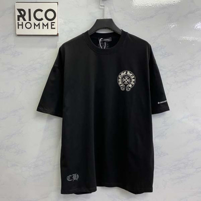 남녀공용 크롬HA츠 홀스슈 크로스 반팔 티셔츠 (PREMIUM)