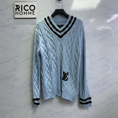 루이B통 케이블 V넥 풀오버 니트 (1:1 HIGH PREMIUM)