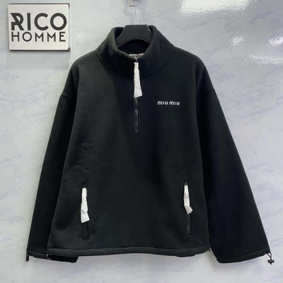 미*미* 플리스 스웨트셔츠 하프 집업 (PREMIUM)