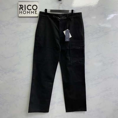 D올 블랙 코튼 블렌드 카고 팬츠 (PREMIUM)