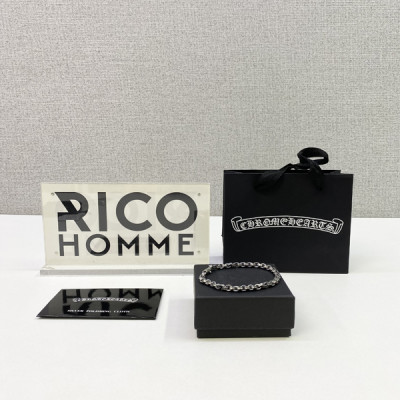 크롬HA츠 이서진 페이퍼체인 팔찌 (순은 s925)