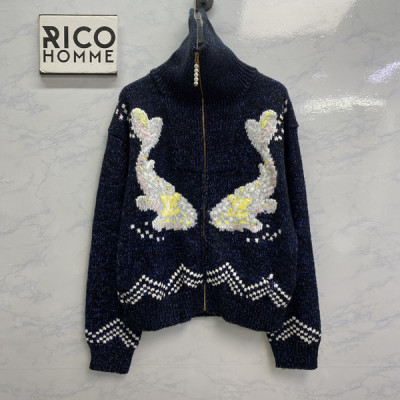 루이B통 X 니고 LV 시그니처 지퍼 숏 울자켓 (1:1 HIGH PREMIUM)