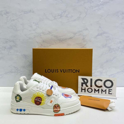 루이B통 X YK LV 프린트 트레이너 스니커즈 (2color)