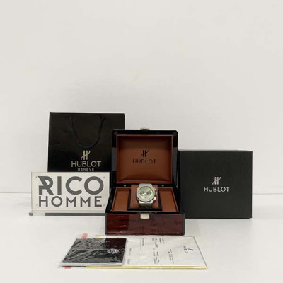 H*BLOT 클래식퓨전 크로노그래프 티타늄 그린 가죽스트랩 45mm 1:1 최상급 (싱크 98.6%)