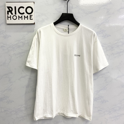 남녀공용 CELI*N 스크린 프린트 레터링 반팔 티셔츠 (PREMIUM)
