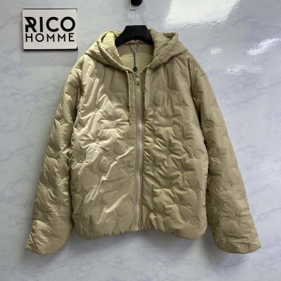 루이B통 LV 모노그램 퀼티드 후디드 블루종 자켓 (1:1 HIGH PREMIUM)