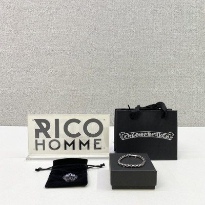 크롬HA츠 이서진 페이퍼체인 팔찌 (순은 s925)