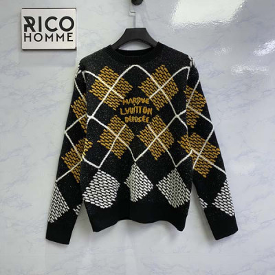 루이B통 다미에 아가일 울 블렌드 풀오버 니트 스웨터 (1:1 HIGH PREMIUM)