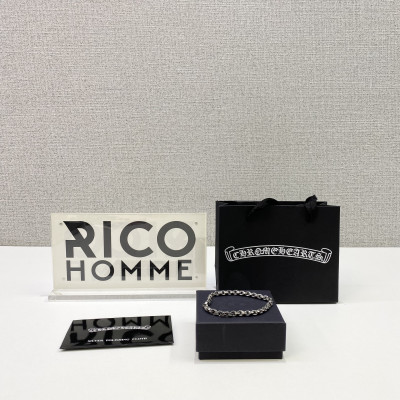 크롬HA츠 이서진 페이퍼체인 팔찌 (순은 s925)