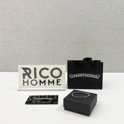 크롬HA츠 이서진 페이퍼체인 팔찌 (순은 s925)