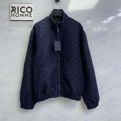 루이B통 모노그램 부클레 지퍼 울 블루종 자켓 (1:1 HIGH PREMIUM)