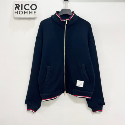 톰*라운 루프백 RWB 스트라이프 니트 자켓 (PREMIUM)