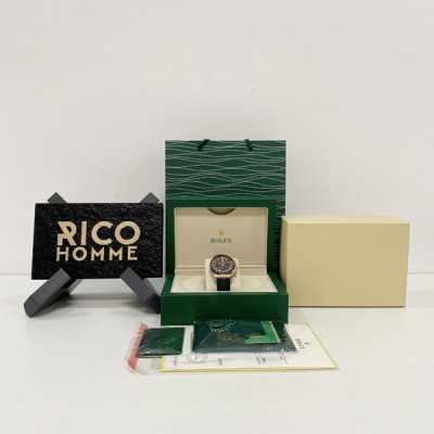 롤*스 데이토나 블랙&로즈골드 (초코)-러버밴드 1:1 최상급 (싱크 99.8%)