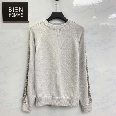 D올 오블리크 인서트 양모 스웨터 (PREMIUM)