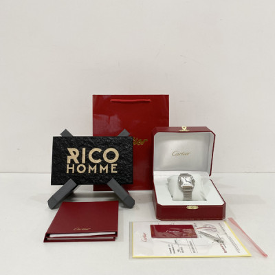 까르*에 산토스 스틸 미디움 [유*인 착용] 41.9mm×35.1mm 1:1 최상급 (싱크 98.6%)