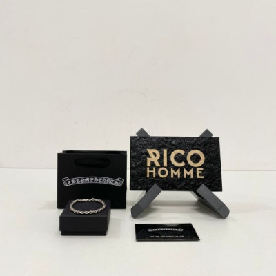 크롬HA츠 이서진 페이퍼체인 팔찌 (순은 s925)