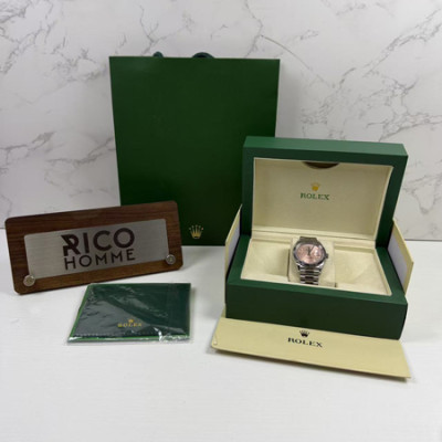 롤*스 데이데이트 핑크 바게트다이아 36mm 1:1 최상급 (싱크 99.8%)