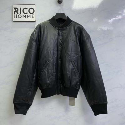 발렌시A가 파리스 가죽 베이스볼 자켓 (1:1 HIGH PREMIUM)