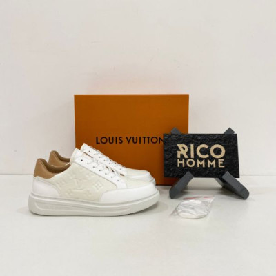 루이B통 모노그램 카프스킨 스니커즈