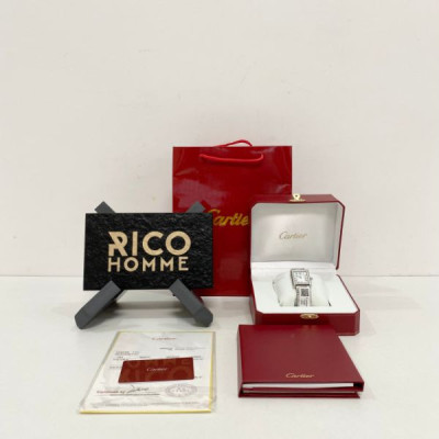 까르*에 탱크 솔로 스틸 라지 쿼츠 34.8mm×27.4mm 1:1 최상급 (싱크 97.6%)