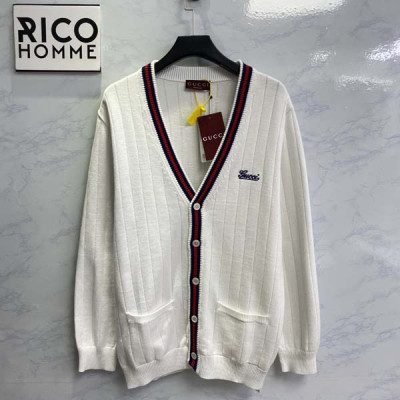 9찌 레터링 브이넥 니트 가디건 (1:1 HIGH PREMIUM)