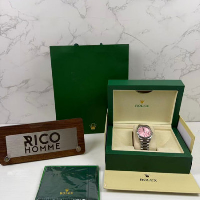 롤*스 데이데이트 핑크 바게트다이아 36mm 1:1 최상급 (싱크 99.8%)