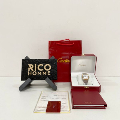 까르*에 산토스 로즈골드 콤비 라지 47.5mm×39.8mm 1:1 최상급 (싱크 98.6%)