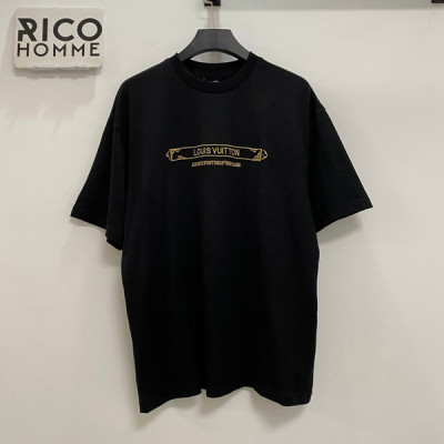 루이B통 엠벨리시드 다미에 피케 반팔 티셔츠 (1:1 HIGH PREMIUM)