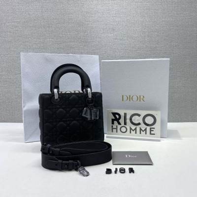 D올 메트 블랙 LADY 백 20cm (HIGH PREMIUM)