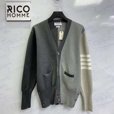 톰*라운 펀 믹스 캐시미어 그레이 배색 가디건 (PREMIUM)