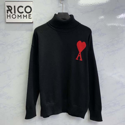 A미 아미 드 꾀흐 울 터틀넥 니트 스웨터 (PREMIUM)