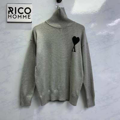 A미 아미 드 꾀흐 울 터틀넥 니트 스웨터 (PREMIUM)