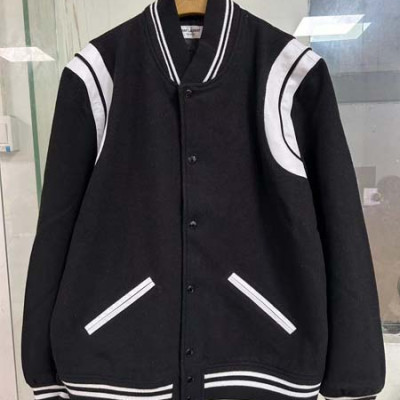 세인T로랑 스트라이프 울 테디 바시티 자켓 (1:1 HIGH PREMIUM)