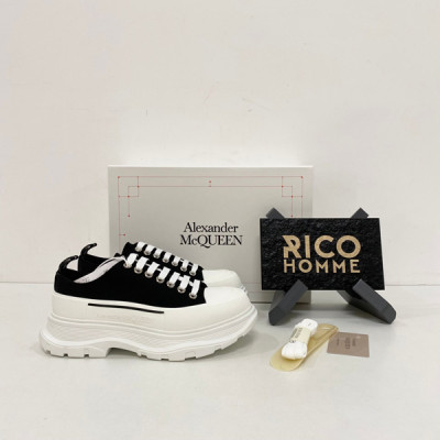 알*산더 맥퀸 트레드 슬릭청키솔 스니커즈 블랙