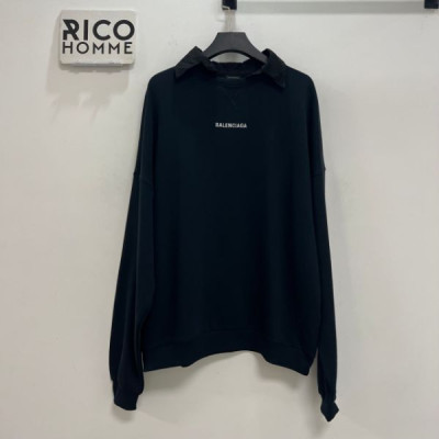 발렌시A가 페이크 카라 맨투맨 티셔츠 (PREMIUM)