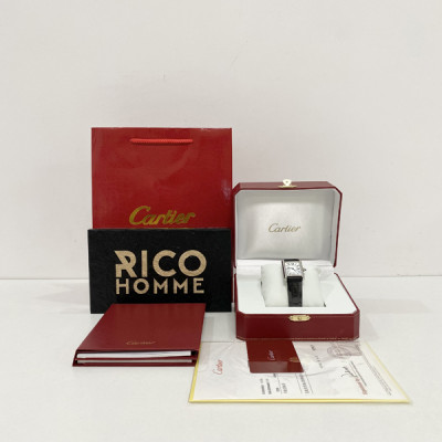 까르*에 탱크 머스트 스틸 가죽스트랩 라지 쿼츠 33.7mm×25.5mm 1:1 최상급 (싱크 97.6%)