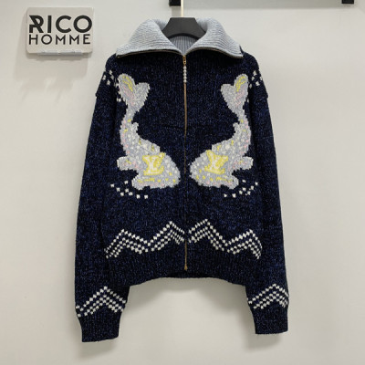 루이B통 X 니고 LV 시그니처 지퍼 숏 울자켓 (1:1 HIGH PREMIUM)