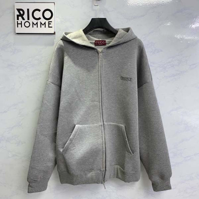 9찌 비스코스 저지 자수 후드 집업 티셔츠 (PREMIUM)