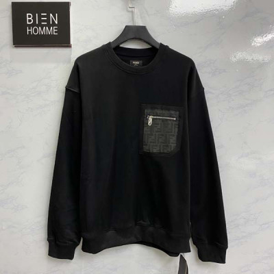 펜D FF포켓 블랙 저지 스웨트셔츠 (PREMIUM)