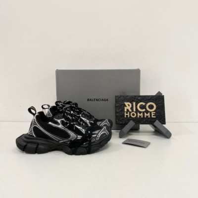 발렌시A가 3XL 트레이너 스니커즈 (블랙)