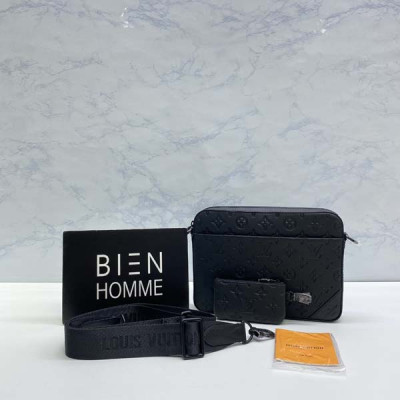 루이B통 듀오 메신저백 블랙 (PREMIUM)