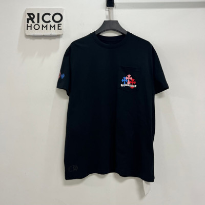 크롬HA츠 마이애미 컬러풀 크로스 빈티지 반팔 티셔츠 (1:1 HIGH PREMIUM)